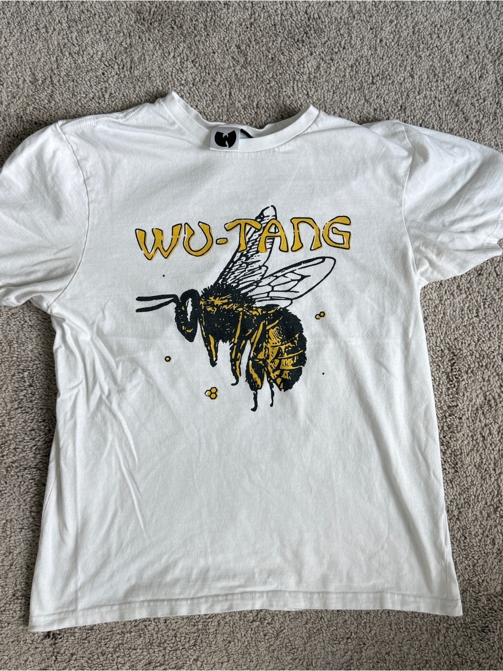 Wu-Tang Clan Bee Graphic White T Shirt Hip Hop Rap Tee Large 21x24